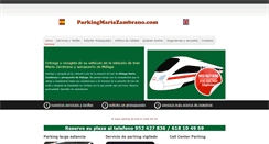 Desktop Screenshot of parkingmariazambrano.com
