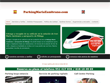 Tablet Screenshot of parkingmariazambrano.com
